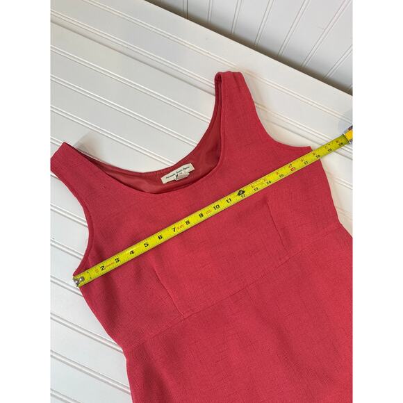 Amanda Smith Petite Red Sleeveless Midi Dress & Short Sleeve Cardigan Set Sze 8 - Picture 4 of 11